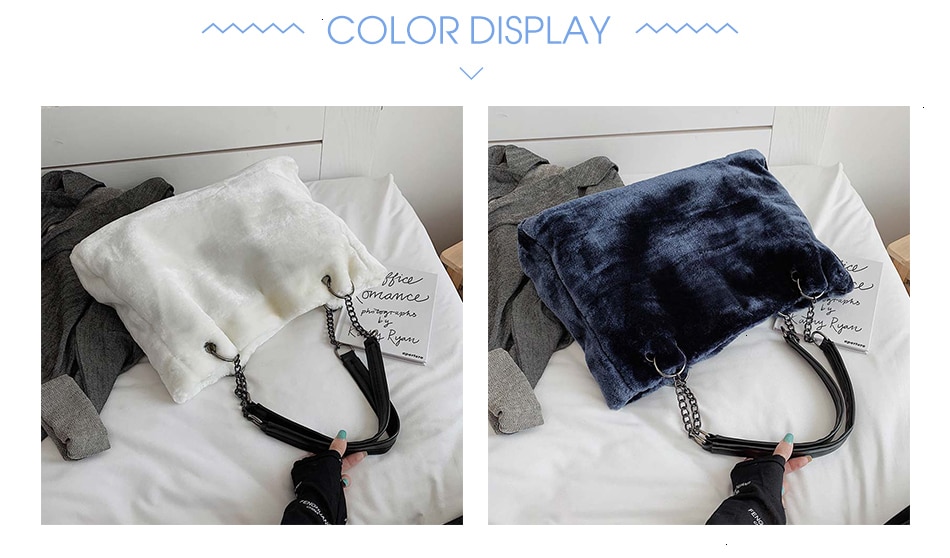 Women's Eco Fur Tote Bag