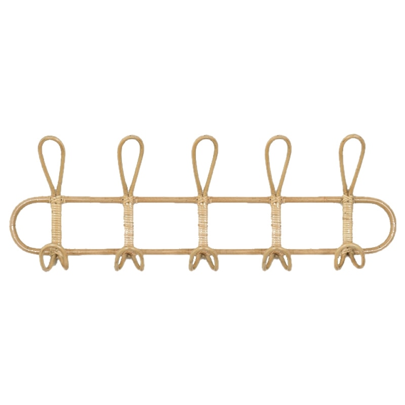 Wall Eco-Friendly Rattan Hooks