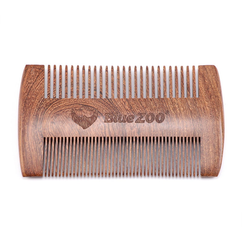 Men's Double-Sided Wooden Beard Comb
