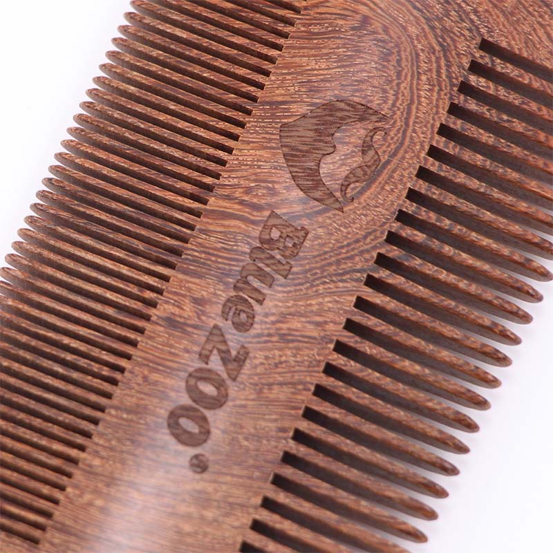 Men's Double-Sided Wooden Beard Comb