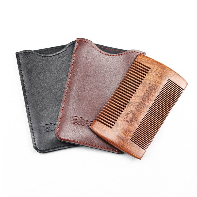 Men's Double-Sided Wooden Beard Comb