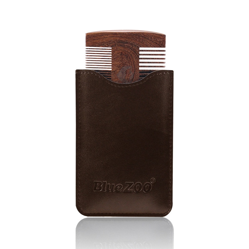 Men's Double-Sided Wooden Beard Comb