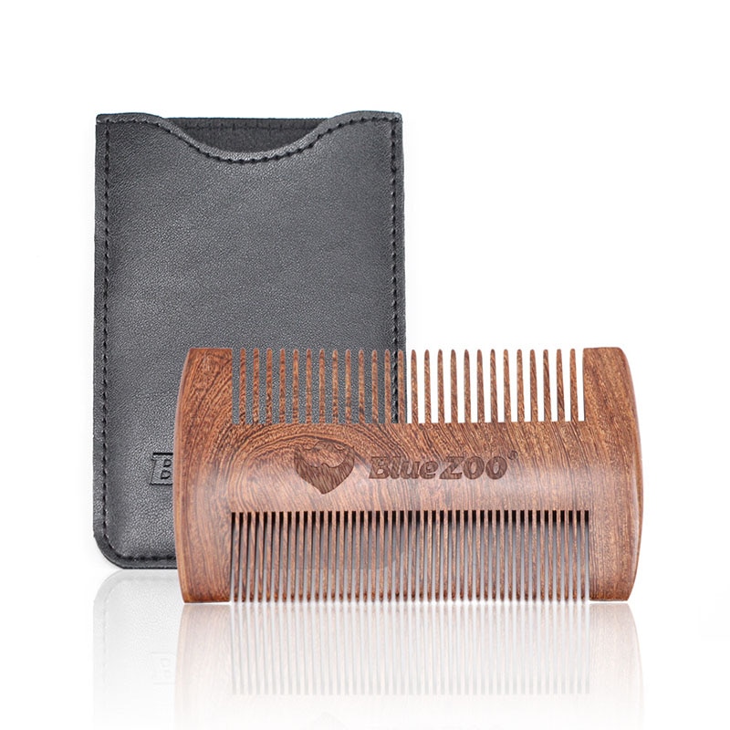 Men's Double-Sided Wooden Beard Comb