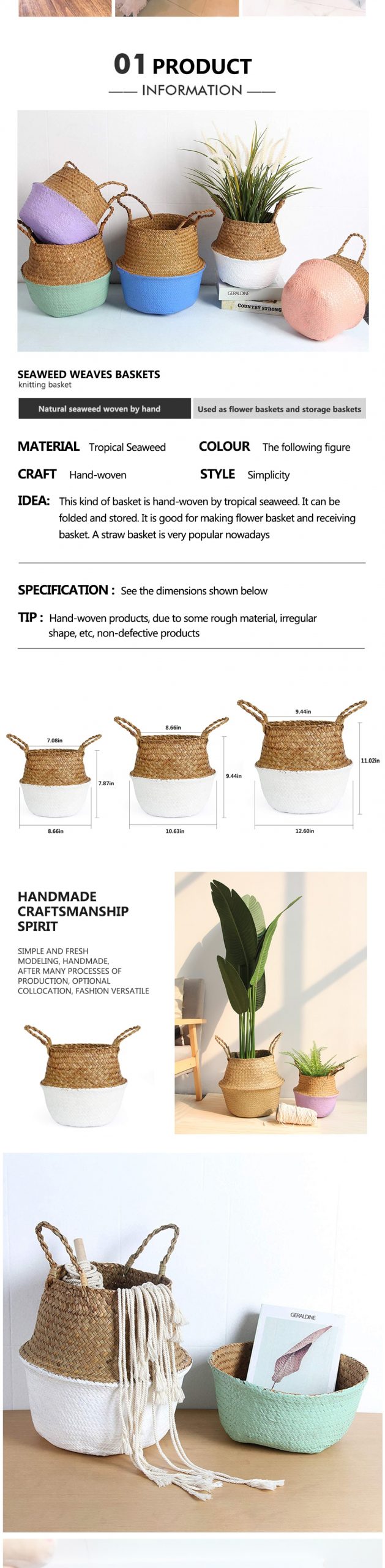 Eco-Friendly Wicker Laundry Basket