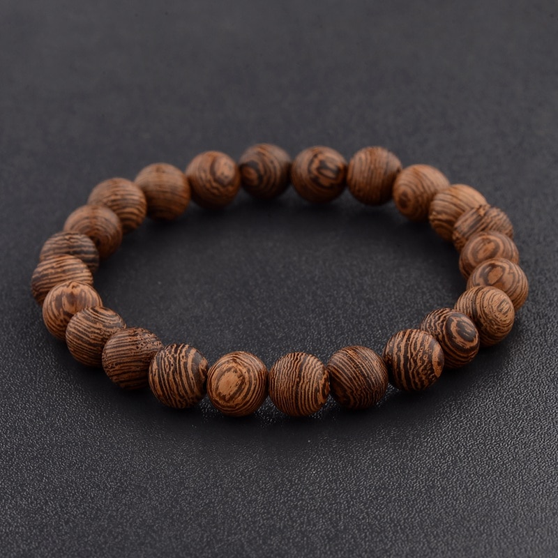 Men's Wooden Beads Bracelet