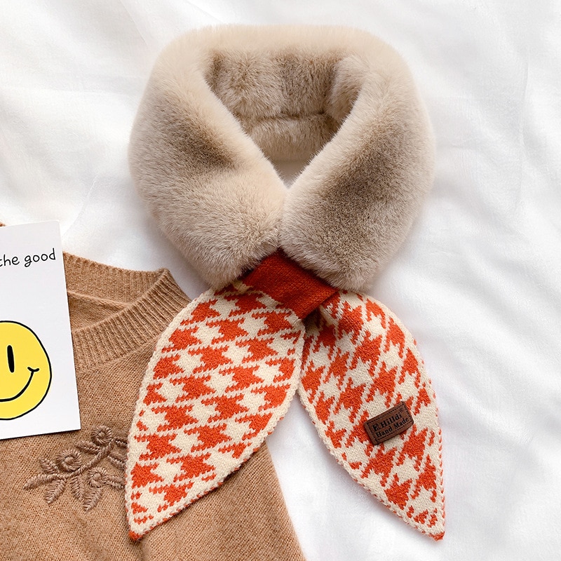 Women's Eco-Fur Retro Style Collar Scarf