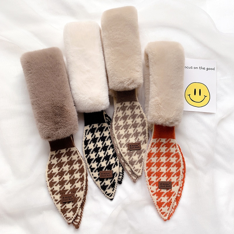 Women's Eco-Fur Retro Style Collar Scarf