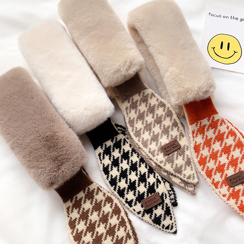 Women's Eco-Fur Retro Style Collar Scarf