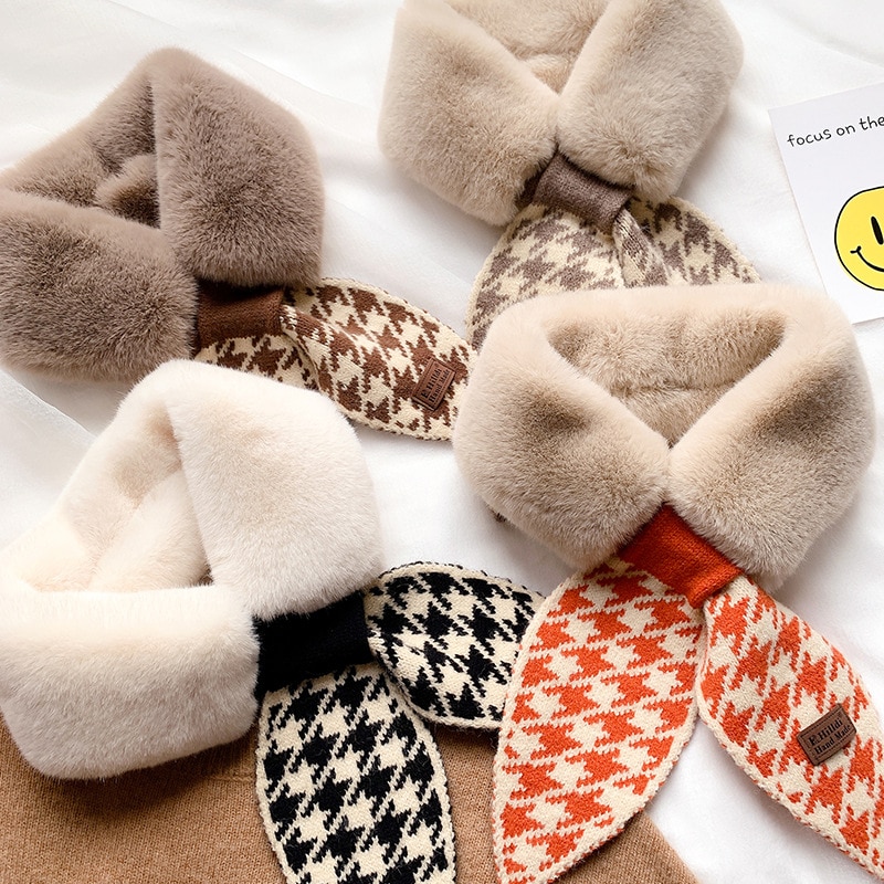 Women's Eco-Fur Retro Style Collar Scarf